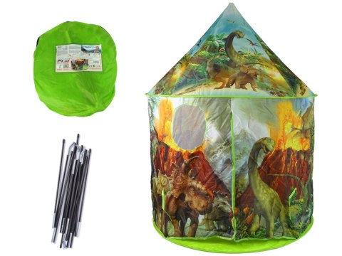 Domek Namiot dla Dzieci Dinozaury Ogród Zielony LEAN Toys Domek Namiot dla Dzieci Dinozaury Ogród Zielony LEAN Toys