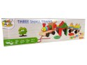 Drewniany Pociąg Lokomotywa 2 Wagony Odpinane LEAN Toys