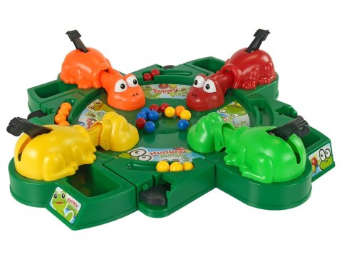 Gra Planszowa Zręcznościowa Głodne Żabki Kulki Dźwignia LEAN Toys Gra Planszowa Zręcznościowa Głodne Żabki Kulki Dźwignia LEAN Toys