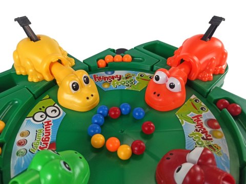 Gra Planszowa Zręcznościowa Głodne Żabki Kulki Dźwignia LEAN Toys Gra Planszowa Zręcznościowa Głodne Żabki Kulki Dźwignia LEAN Toys