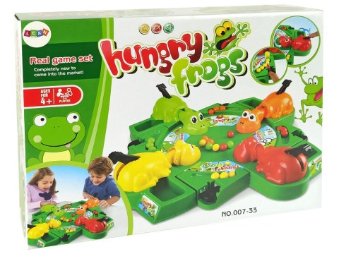 Gra Planszowa Zręcznościowa Głodne Żabki Kulki Dźwignia LEAN Toys Gra Planszowa Zręcznościowa Głodne Żabki Kulki Dźwignia LEAN Toys