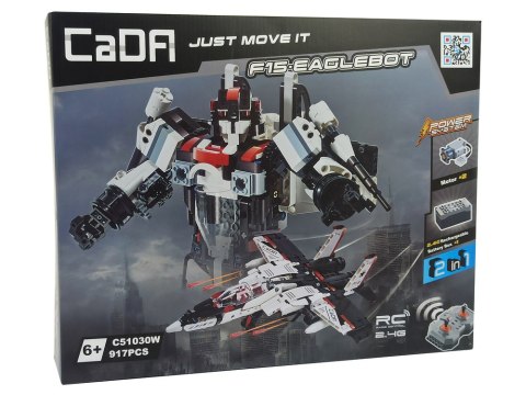 Klocki Konstrukcyjne Robot Samolot Z Klocków CADA Zdalnie Sterowane 917 Elementów CaDA Klocki Konstrukcyjne Robot Samolot Z Klocków CADA Zdalnie Sterowane 917 Elementów CaDA