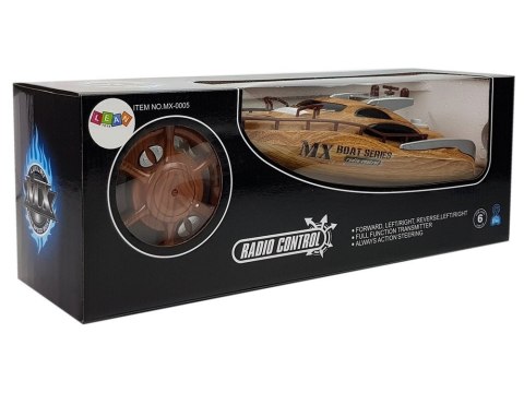 Łódź Motorówka R/C 27Mh Zdalnie Sterowana Ster Pilot Zasięg 40 m LEAN Toys Łódź Motorówka R/C 27Mh Zdalnie Sterowana Ster Pilot Zasięg 40 m LEAN Toys