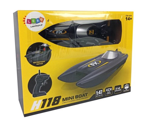 Łódź Motorówka Zdalnie Sterowana 1:47 Wyścigi 2,4G Zasięg 50 m LEAN Toys Łódź Motorówka Zdalnie Sterowana 1:47 Wyścigi 2,4G Zasięg 50 m LEAN Toys