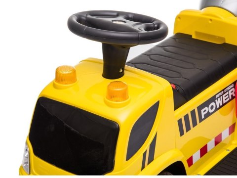 Pojazd Jeździk Betoniarka Dźwięki Podpórka Na Akumulator Żółta LEAN CARS Pojazd Jeździk Betoniarka Dźwięki Podpórka Na Akumulator Żółta LEAN CARS