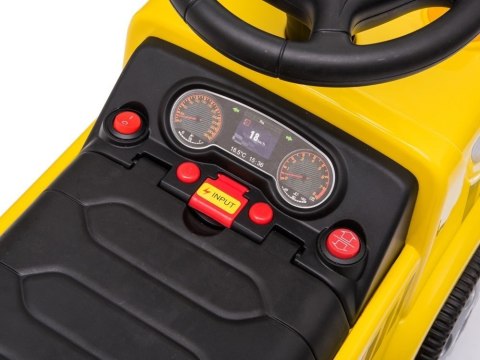 Pojazd Jeździk Betoniarka Dźwięki Podpórka Na Akumulator Żółta LEAN CARS Pojazd Jeździk Betoniarka Dźwięki Podpórka Na Akumulator Żółta LEAN CARS