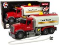 Samochód Ciężarówka Cysterna Biała Dźwięki Światła LEAN Toys