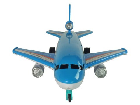 Samolot Zdalnie Sterowany Niebieski Pilot 40 Mhz Światła LEAN Toys Samolot Zdalnie Sterowany Niebieski Pilot 40 Mhz Światła LEAN Toys