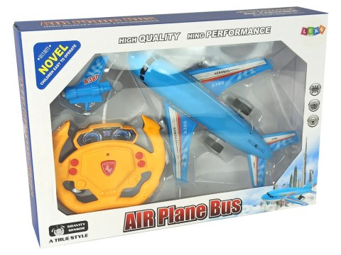 Samolot Zdalnie Sterowany Niebieski Pilot 40 Mhz Światła LEAN Toys Samolot Zdalnie Sterowany Niebieski Pilot 40 Mhz Światła LEAN Toys