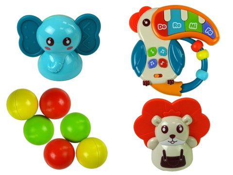 Stolik Edukacyjny Zjeżdżalnia Dla Piłeczek Pianinko Kosz Koła Zębate LEAN Toys Stolik Edukacyjny Zjeżdżalnia Dla Piłeczek Pianinko Kosz Koła Zębate LEAN Toys
