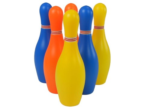 Zestaw Do Gry w Kręgle 6 szt Kolorowe 26 cm LEAN Toys Zestaw Do Gry w Kręgle 6 szt Kolorowe 26 cm LEAN Toys