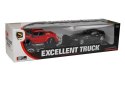 Zestaw Pojazdów Czerwony Monster Truck Czarne BMW Laweta 58 cm LEAN Toys