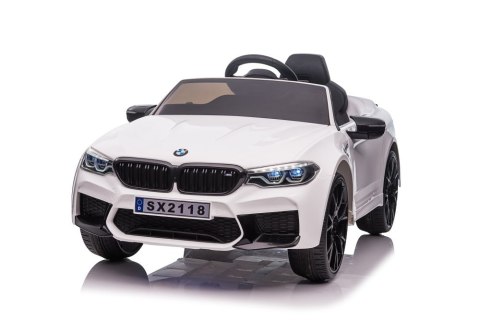Auto Na Akumulator BMW M5 DRIFT Białe LEAN CARS Auto Na Akumulator BMW M5 DRIFT Białe LEAN CARS