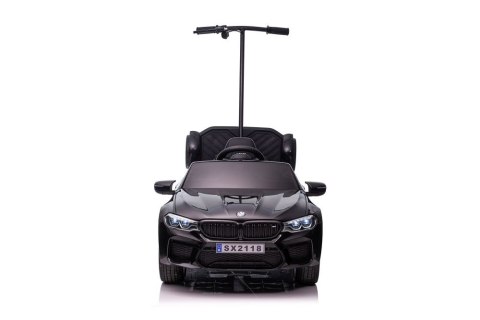 Auto Na Akumulator BMW M5 Z Platformą Dla Rodzica Czarne Lakierowane LEAN CARS Auto Na Akumulator BMW M5 Z Platformą Dla Rodzica Czarne Lakierowane LEAN CARS