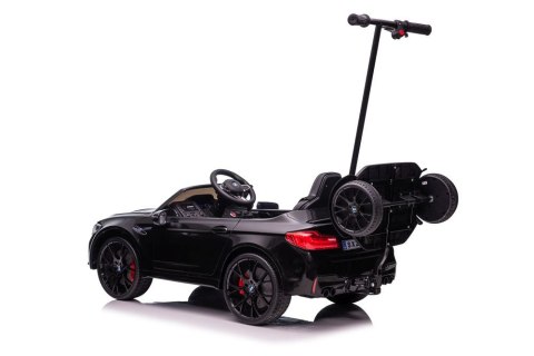 Auto Na Akumulator BMW M5 Z Platformą Dla Rodzica Czarne Lakierowane LEAN CARS Auto Na Akumulator BMW M5 Z Platformą Dla Rodzica Czarne Lakierowane LEAN CARS