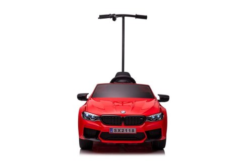 Auto Na Akumulator BMW M5 Z Platformą Dla Rodzica Czerwone Lakierowane LEAN CARS Auto Na Akumulator BMW M5 Z Platformą Dla Rodzica Czerwone Lakierowane LEAN CARS