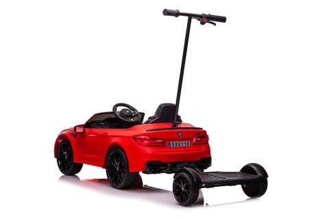 Auto Na Akumulator BMW M5 Z Platformą Dla Rodzica Czerwone Lakierowane LEAN CARS Auto Na Akumulator BMW M5 Z Platformą Dla Rodzica Czerwone Lakierowane LEAN CARS