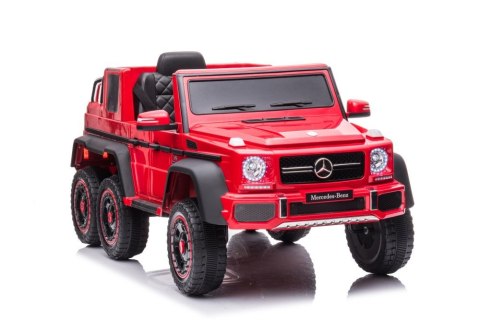 Auto Na Akumulator Mercedes Benz G63 6X6 Czerwony LEAN CARS Auto Na Akumulator Mercedes Benz G63 6X6 Czerwony LEAN CARS