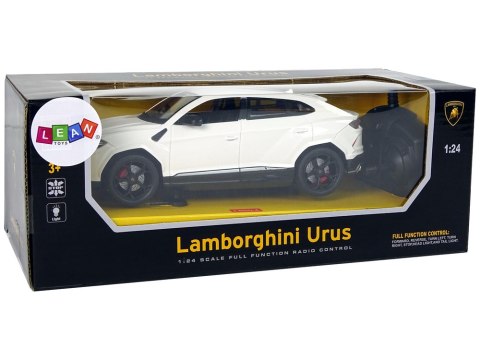 Auto R/C 1:24 Lamborghini Urus Biały 2.4 G Światła LEAN Toys Auto R/C 1:24 Lamborghini Urus Biały 2.4 G Światła LEAN Toys