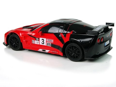 Auto Sportowe R/C 1:24 Corvette C6.R Czerwone 2.4 G Światła LEAN Toys Auto Sportowe R/C 1:24 Corvette C6.R Czerwone 2.4 G Światła LEAN Toys
