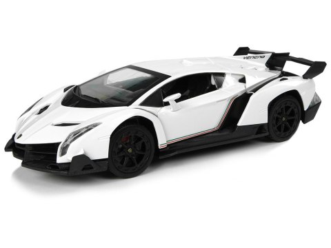 Auto Sportowe R/C 1:24 Lamborghini Veneno Białe 2.4 G Światła LEAN Toys Auto Sportowe R/C 1:24 Lamborghini Veneno Białe 2.4 G Światła LEAN Toys
