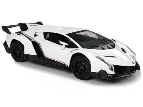 Auto Sportowe R/C 1:24 Lamborghini Veneno Białe 2.4 G Światła LEAN Toys Auto Sportowe R/C 1:24 Lamborghini Veneno Białe 2.4 G Światła LEAN Toys