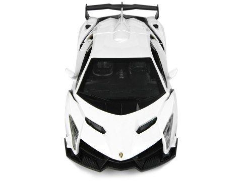 Auto Sportowe R/C 1:24 Lamborghini Veneno Białe 2.4 G Światła LEAN Toys Auto Sportowe R/C 1:24 Lamborghini Veneno Białe 2.4 G Światła LEAN Toys