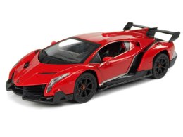 Auto Sportowe R/C 1:24 Lamborghini Veneno Czerwone 2.4 G Światła LEAN Toys