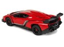 Auto Sportowe R/C 1:24 Lamborghini Veneno Czerwone 2.4 G Światła LEAN Toys