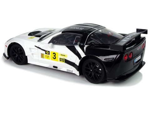 Auto Sportowe Wyścigowe R/C 1:18 Corvette C6.R Biały 2.4 G Światła LEAN Toys Auto Sportowe Wyścigowe R/C 1:18 Corvette C6.R Biały 2.4 G Światła LEAN Toys