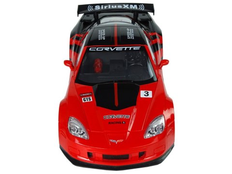 Auto Sportowe Wyścigowe R/C 1:18 Corvette C6.R Czerwony 2.4 G Światła LEAN Toys Auto Sportowe Wyścigowe R/C 1:18 Corvette C6.R Czerwony 2.4 G Światła LEAN Toys