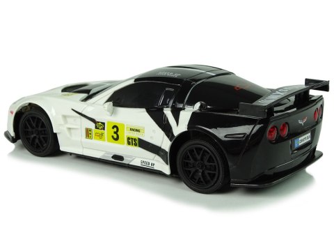 Auto Sportowe Wyścigowe R/C 1:24 Corvette C6.R Biały 2.4 G Światła LEAN Toys Auto Sportowe Wyścigowe R/C 1:24 Corvette C6.R Biały 2.4 G Światła LEAN Toys