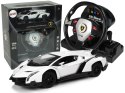 Auto Zdalnie Sterowane Lamborghini Veneno Biały Kierownica Dźwięk Światła LEAN Toys