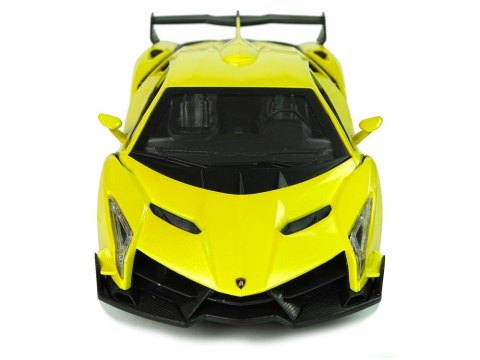 Auto Zdalnie Sterowane Lamborghini Veneno Żółte 2,4 G Pilot Kierownica Dźwięk Światła LEAN Toys Auto Zdalnie Sterowane Lamborghini Veneno Żółte 2,4 G Pilot Kierownica Dźwięk Światła LEAN Toys