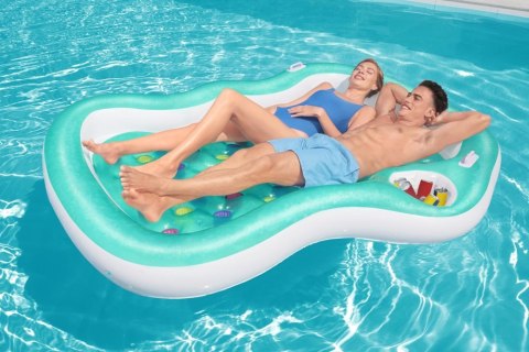 Dmuchany Materac Dwuosobowy Niebieski 216 x 178 cm Bestway 43045 Bestway Dmuchany Materac Dwuosobowy Niebieski 216 x 178 cm Bestway 43045 Bestway