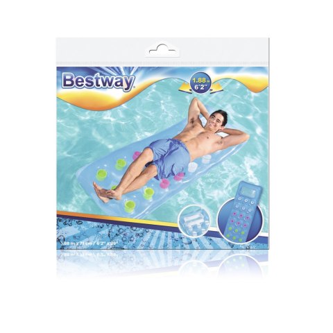 Dmuchany Materac Niebieski 188 x 71 cm Bestway 43040 Bestway Dmuchany Materac Niebieski 188 x 71 cm Bestway 43040 Bestway