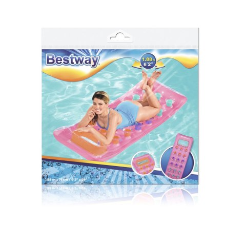 Dmuchany Materac Różowy 188 x 71 cm Bestway 43040 Bestway Dmuchany Materac Różowy 188 x 71 cm Bestway 43040 Bestway