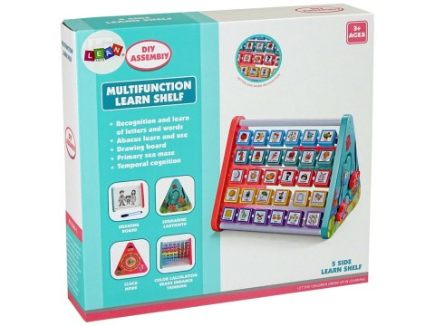 Edukacyjna Półka Trójkąt Liczydło Litery Przedmioty Zwierzęta LEAN Toys Edukacyjna Półka Trójkąt Liczydło Litery Przedmioty Zwierzęta LEAN Toys