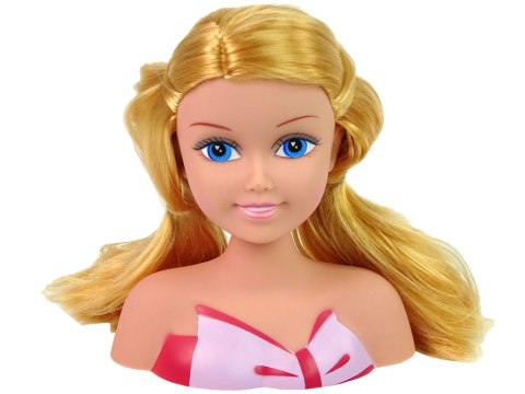 Głowa Lalki Akcesoria Koraliki Spinki Kolorowe Pasemka LEAN Toys Głowa Lalki Akcesoria Koraliki Spinki Kolorowe Pasemka LEAN Toys