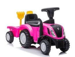 Jeździk Traktor New Holland 658T Różowy LEAN CARS