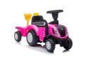 Jeździk Traktor New Holland 658T Różowy LEAN CARS
