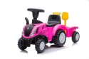 Jeździk Traktor New Holland 658T Różowy LEAN CARS