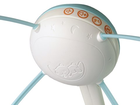 Karuzela Do Łóżeczka Projektor Pilot Melodie Odgłosy Zwierząt Niebieski LEAN Toys Karuzela Do Łóżeczka Projektor Pilot Melodie Odgłosy Zwierząt Niebieski LEAN Toys