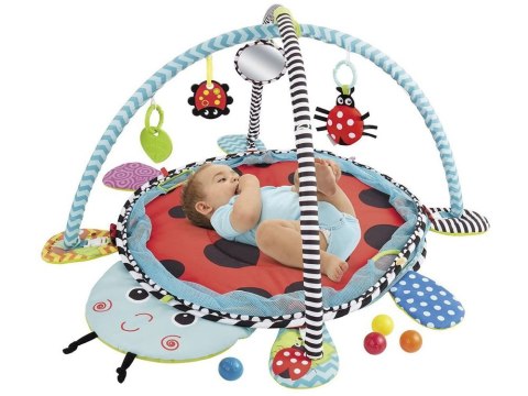 Mata Edukacyjna Biedronka Kojec Piłeczki Dla Maluszka LEAN Toys Mata Edukacyjna Biedronka Kojec Piłeczki Dla Maluszka LEAN Toys