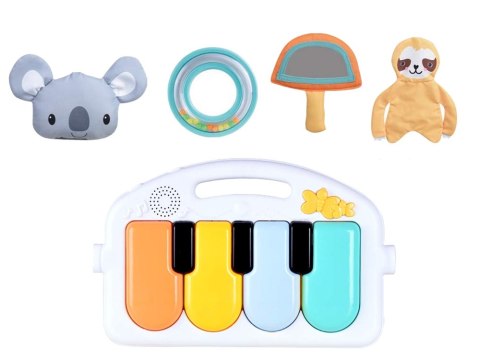 Mata Edukacyjna Koala Pianinko Melodie Zawieszki LEAN Toys Mata Edukacyjna Koala Pianinko Melodie Zawieszki LEAN Toys
