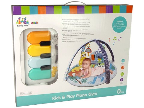 Mata Edukacyjna Koala Pianinko Melodie Zawieszki LEAN Toys Mata Edukacyjna Koala Pianinko Melodie Zawieszki LEAN Toys