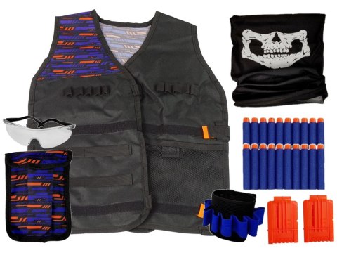 Strój Komandosa Policjant Kostium Naboje Okulary Chusta Kamizelka LEAN Toys Strój Komandosa Policjant Kostium Naboje Okulary Chusta Kamizelka LEAN Toys