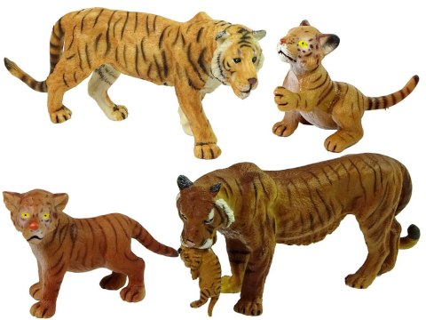 Zestaw Figurek Afryka Słonie Tygrysy Dzikie Zwierzęta LEAN Toys Zestaw Figurek Afryka Słonie Tygrysy Dzikie Zwierzęta LEAN Toys