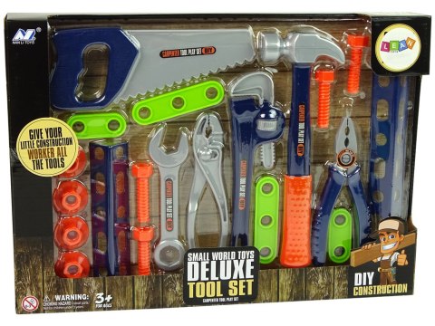 Zestaw Majsterkowicza Narzędzia Śrubki Młotek Piła LEAN Toys Zestaw Majsterkowicza Narzędzia Śrubki Młotek Piła LEAN Toys