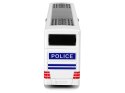 Autobus Policyjny Dwupiętrowy Biały z Naciągiem Dźwięk LEAN Toys